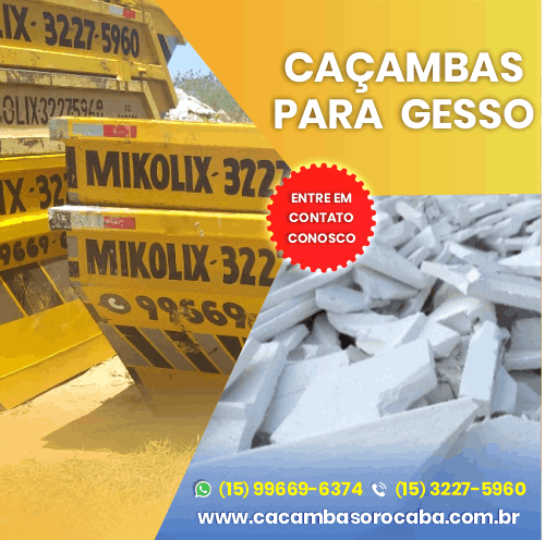 caçambas para descarte resíduos Sorocaba